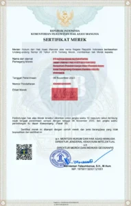 sertifikat merek terbit
